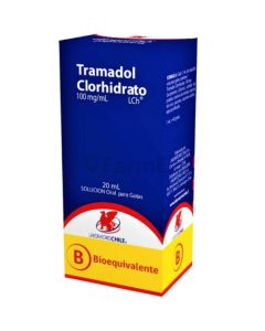 Tramadol Clorhidrato 100mg/ml - 20ml Solución Oral para Gotas