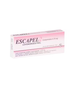 Escapel-2 - 0,75mg Levonogestrel - 2 Comprimidos - Anticonceptivo de Emergencia