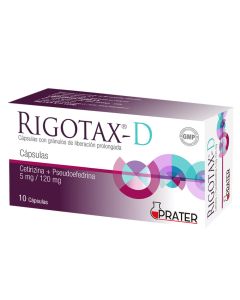 Rigotax D - 10 Cápsulas con Gránulos de Liberación Prolongada