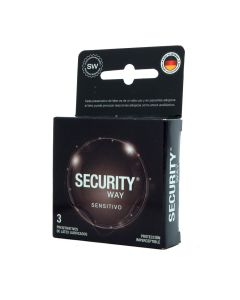 Security way sensitivo 3 preservativos