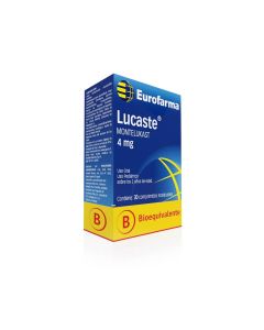 Lucaste Montelukast 4mg 30 Comprimidos Masticables