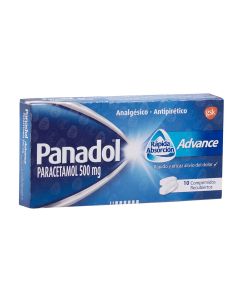 Panadol Advance - 500mg Paracetamol - 10 Comprimidos Recubiertos