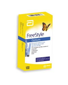 Freestyle Optium 100 Tiras de prueba de glucosa en sangre