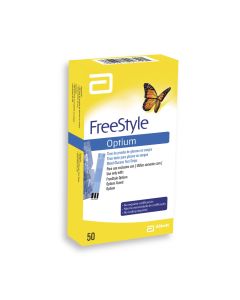 Freestyle Optium 50 Tiras de prueba de glucosa en sangre