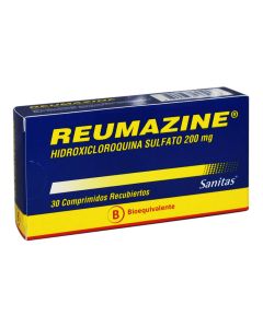 Reumazine Hidroxicloroquina Sulfato 200Mg 30 Comprimidos Recubiertos