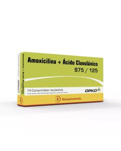 Amoxicilina/Clavul (B) 875/125 14 Comprimidos