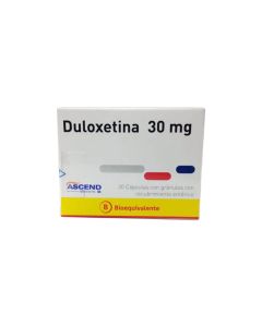 Duloxetina 30mg - 30 Cápsulas con Gránulos con Recubrimiento Entérico