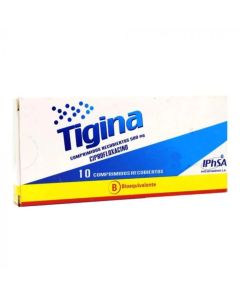 Tigina 500mg - 10 Comprimidos Recubiertos