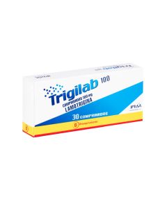 Trigilab - 100mg Lamotrigina - 30 Comprimidos