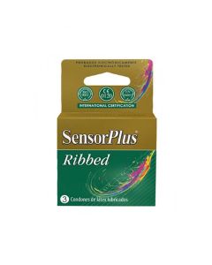 Sensorplus Ribbed 3 preservativos