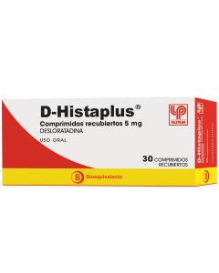 D-Histaplus - 5mg Desloratadina - 30 Comprimidos Recubiertos