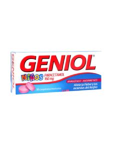 Geniol Niños - 160mg Paracetamol - 16 Comprimidos Masticables