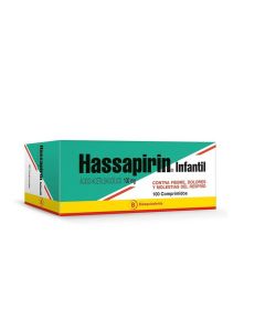 Hassapirin Infantil - 100mg Ácido Acetilsalicílico - 10 Comprimidos
