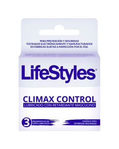 Lifestyles Climax Control 3 preservativos