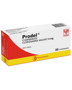 Prodel - 4mg Clorfenamina - 20 Comprimidos