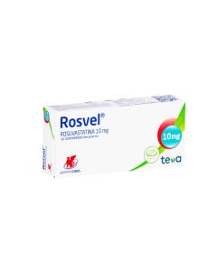 Rosvel Rosuvastatina 10mg 30 Comprimidos Recubiertos