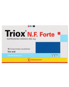 Triox Nf Forte - 550mg Naproxeno - 10 Comprimidos Recubiertos