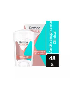 Rexona Clinical Women Clean Scent - 50gr Antitranspirante  