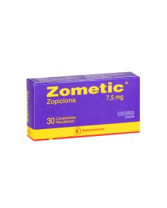 Zometic Zopiclona 7,5mg 30 Comprimidos Recubiertos