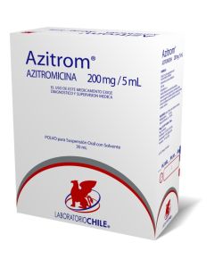 Azitrom Azitromicina 200mg/5ml 30ml Polvo para Suspensión Oral