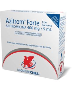 Azitrom Forte Azitromicina 400mg/5ml 20ml Polvo para Solución Oral