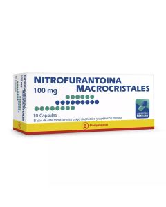 Nitrofurantoina Macrocristales 100mg 10 Cápsulas