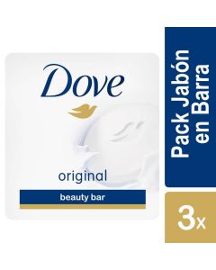 Dove Original - Pack 3 Unidades de 90gr Jabón en Barra