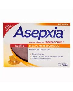 Asepxia Azufre - 100gr Jabón en Barra