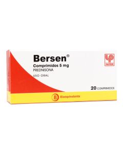 Bersen Prednisona 5mg 20 Comprimidos