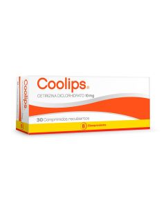 Coolips - 10mg Cetirizina Diclorhidrato - 30 Comprimidos Recubiertos