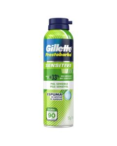 Gillette Prestobarba - 155ml Espuma de Afeitar Piel Sensible