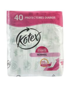 Kotex Antibacterial - 40 Unidades Protectores Diarios Normales