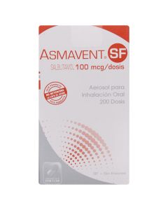 Asmavent SF - 100mcg/dosis Salbutamol - 200 dosis Aerosol para Inhalación