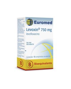 Levoxin - 750mg Levofloxacino - 10 Comprimidos Recubiertos