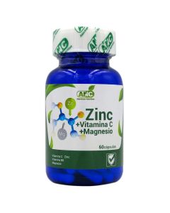 Zinc + Vitamina C + Magnesio 60 cápsulas