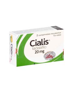 Cialis - 20mg Tadalafilo - 2 Comprimidos Recubiertos