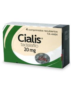 Cialis - 20mg Tadalafilo - 4 Comprimidos Recubiertos