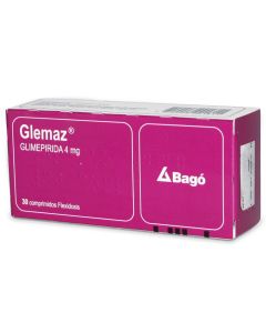 Glemaz - 4mg Glimepirida - 30 Comprimidos Trirranurados