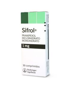 Sifrol Pramipexol 1mg 30 Comprimidos