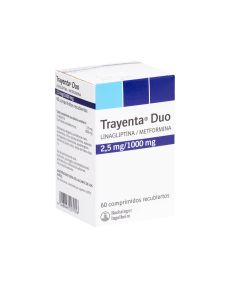 Trayenta Duo 2,5mg/1000mg - 60 Comprimidos Recubiertos