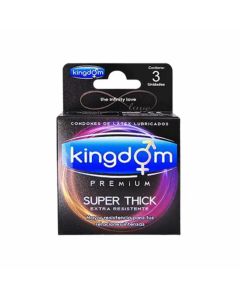 Kingdom Super Thick - 3 Unidades Preservativos