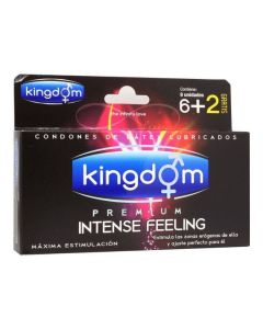 Kingdom Intense Feeling - 6 Unidades + 2 Gratis Preservativos