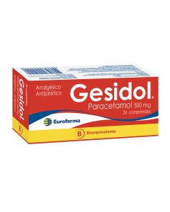 Gesidol - 500mg Paracetamol - 24 Comprimidos