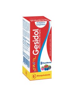 Gesidol Infantil - 100mg/ml Paracetamol - 15ml Solución para Gotas Orales
