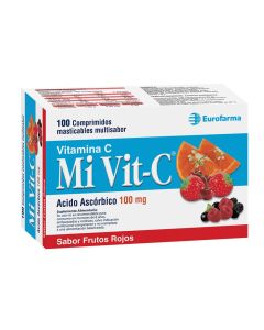 Mi Vit-C 100mg 100 comprimidos masticables multisabor