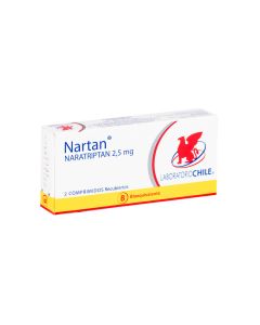 Nartan - 2,5Mg Naratriptan - 2 Comprimidos Recubiertos