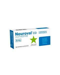 Neuroval CD - 5mg Clotiazepam - 30 Comprimidos Dispersables