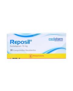 Reposil - 10mg Escitalopram - 30 Comprimidos Recubiertos