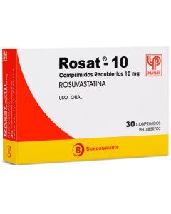 Rosat-10 Rosuvastatina 10mg 30 Comprimidos Recubiertos