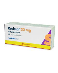 Rosimol Rosuvastatina 20mg 30 Comprimidos Recubiertos